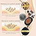QueenDiary Moisture Cushion CC Cream Foundation for Mature Skin - Flawless Concealer BB Cream, Long-Lasting Waterproof Air Cushion CC,Lightweight, Buildable Coverage, Semi-Matte(Deep)