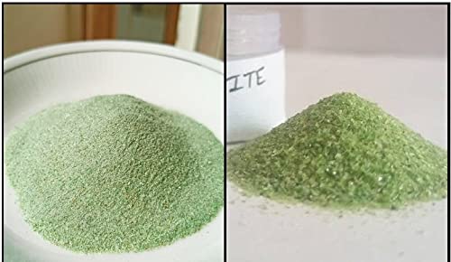 Natural Tsavorite Garnet Crushed, in Two Sizes Fine Crushed, Coarse Crushed, Great for Art and Craft, 50 Ct Each