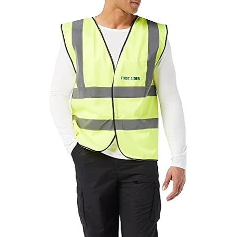 Supreme HRT80Y-L-First Aider Basic High-Visibility Safety Vest, Large, Yellow Cover