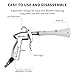 GOCCIDA Tornado Dry Cleaning Gun with Brass Adjustable Air Flow Nozzle,Air Blower Gun Quickly Blasts Dirt and Dust from Surface Works with Air Compressor