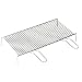 marvin Graticola Griglia Accessori Rettangolare Camino Brace Barbecue da Campeggio Balcone Giardino Esterno Carbonella Singola con Piedini Manici Acciaio Cromato Alimenti Hamburger (60x35)