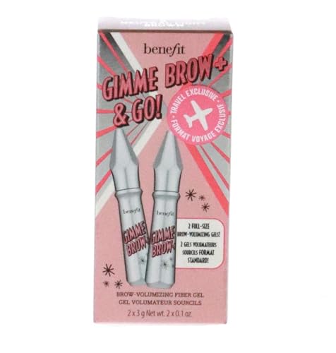 Benefit Gimme Brow+ & Go Duo Brow-Volumizing Fiber Gel #3 Neutral...