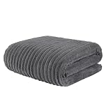 KinHwa Microfiber Bath Towels Extra Large Beach towel 90x180cm Super Absorbent and Soft Bathroom Towels Quick Dry shower towel for Swimming，Spa,1 Pack Dark-grey