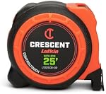 Crescent Lufkin 1-3/16 x 25' Command Control Series Black Clad Tape Measure - L1025CB