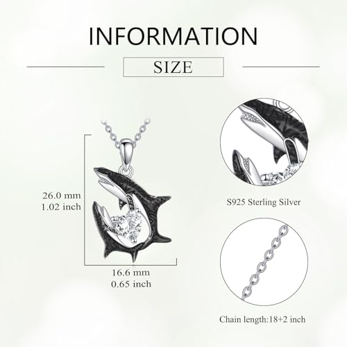 POPLYKE Mam Daughter Heart CZ Necklace Sterling Silver Ocean Jewelry for Women Gifts for Mother Daughter Mothers Day 5