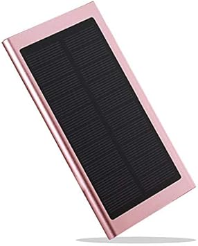Amazon ソーラー充電器 モバイルバッテリー 大容量 mah スマホ 充電器 軽量 薄型 ソーラーチャージャー 便利 2台同時充電 Iphone Android Galaxy Xperia Ipad 2 1a急速充電 アイフォン アンドロイド スマートフォン 携帯充電器 ソーラーパネル ローズゴールド