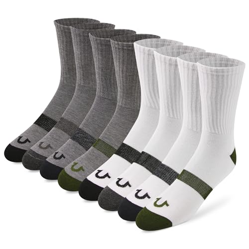 True Religion 8 Pairs Crew Socks