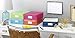 Whitmor Plastic Document Boxes Assorted Colors Set of 5