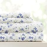 Linen Market 4 Piece Queen Sheet Set (Light Blue Floral) - Sleep Better Than Ever with These Ultra-Soft & Cooling Bed Sheets for Your Queen Size Bed - Deep Pocket Fits 16' Mattress