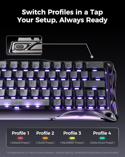 Image of GravaStar Mercury V60 Pro 60% HE Magnetic Gaming Keyboard, True 8kHz Polling Rate, 0.125ms Latency, Dynamic Rapid Trigger, 0.005mm Adjustable Actuation, Full Aluminum Frame