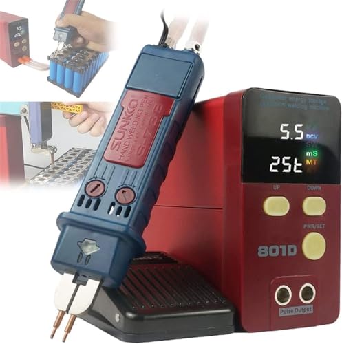 Image of ZIRRFA Lithium Battery Welding Machine Pulse Spot Welder Precision Battery Welder 12KW Capacitor Energy Storage Spot Welder Machine for 18650 14500 Lithium Battery Pack Building