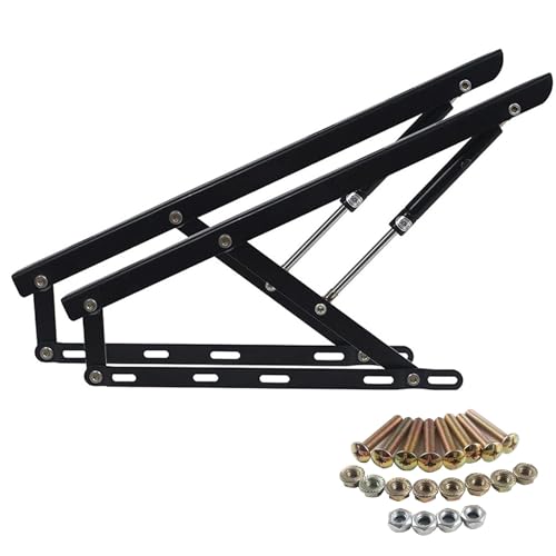 FHSLKXIM 1Pair Gas Hydraulic Folding Bed Lift Mechanism, Pneumatic Heavy Duty Gas Spring Strut,...