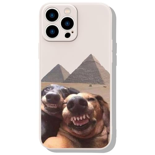 Coque amusante iPhone 15 antichoc en silicone liquide flexible pour protection anti-rayures