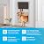 Muhub Pet Door, Large Dog Door for Exterior Doors with Single Automatic Closing Magnetic Flaps, Aluminum Doggy Door Cat Door, Install in Interior and Exterior Doors or Walls, Pets Up to 220 lbs