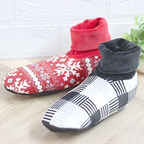Image of Women's Slipper Socks With Grippers Cozy Warm Gifts (Japanese polka dot)