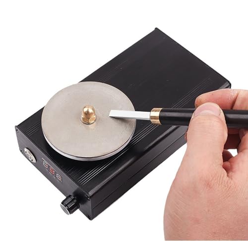 TYXFSMYXGS Engraving Knife Sharpening Machine, Portable Carving Tool Grinder with 3 Diamond Grinding Wheels, Compact Graver Polisher for Engraving Cutters & Precision Tools Plug in