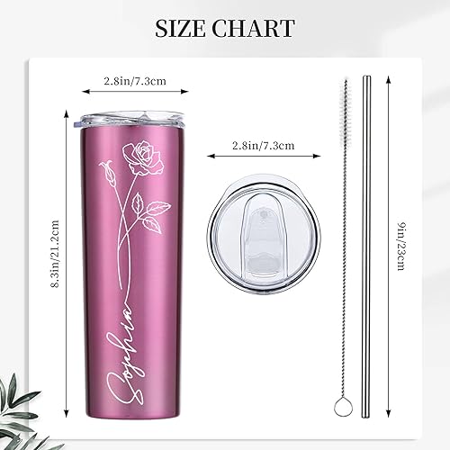Personalized-Gifts-for-Women-Custom-Tumbler-Personalized-Cups-Engraved-with-Birth-Flower-20-Oz-Customized-Tumbler-with-Name-Birthday-Bridesmaid-Christmas-Gifts