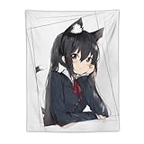 壁タペストリー オシャレアニメ柄 中野梓 K-ON! 貓耳 けいおん! 布ポスター 壁掛け タペストリー 大判 【雰囲気転換 背景 多機能】 室内装飾 壁装飾タペストリー 模様替え モダン 装飾用品 部屋 リビングルーム アパートの飾り小物 窓カーテン 簡単にかける 30"x40"
