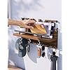 SWTYMIKI Key Holder for Wall Decorative with Unique Home Design + 7 Key Hooks, Wall Mounted Wooden Key Rack Mail Holder for Hallway, Entryway, Mudroom, Office, Brown - Image 4