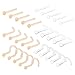 QWALIT Clear Nose Rings Studs L Shape Piercing Retainer Flexible Nose Bone Flesh Skin Color Nostril Piercing Retainer for Work 20g Flat Top