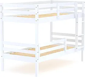 Beliche Solteiro Dreams com Grade de Proteção Madeira Maciça Branco Megamobilia