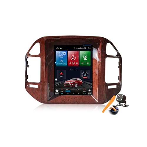 Autoradio 2 Din Android 14.0 pour Pajero V60 V68 V73 1999-2011 GPS Navi TS900 9.7 Pouces Marron