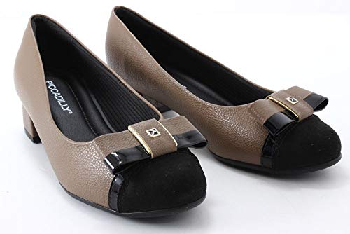 Scarpin Piccadilly Feminino Salto Baixo Laço 141093