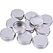 Produktbild Sumind 15 ml Aluminium Schraube Döschen Töpfe Kosmetik Makeup Krug Runde Creme Container, 10 Stück, Silber Farbe