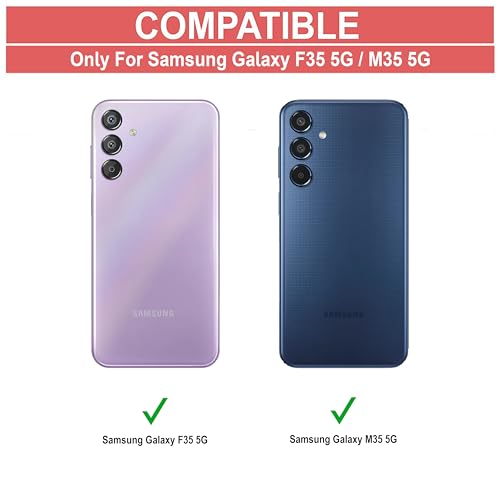 Image of Zapcase Back Case Cover for Samsung Galaxy F35 5G | Compatible for Samsung F35 5G Back Cover | Clear Case with Camera Protection | (TPU + PC | Matte Black)