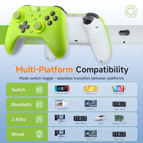 Easysmx 2.4G Wireless Bluetooth Controller For Pc/Steam/Switch With Hall Triggers thumb #2