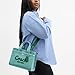 Coach Colored Dye Denim Cargo Tote 26, Ivy