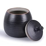 Amoysanli Kitchen Canisters Vintage Ceramic Food Storage Jar with Airtight Lid for Tea, Coffee,...
