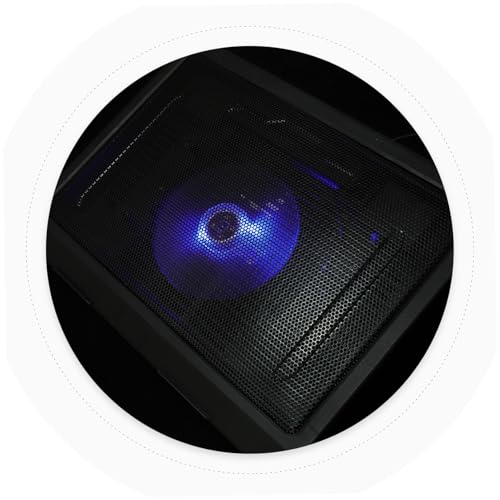 Base para portátil con ventilador silencioso Mikinona negro miniatura 3