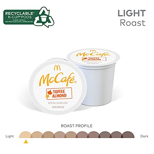 Image of McCafe Toffee Almond Coffee, Keurig Single Serve K-Cup Pods, 72 Count