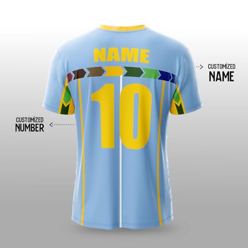 Image of YOURJERSEY India World Cup Jersey Collection 1992-2025 | Customised Cricket Jersey with Name & Number | Sizes 2Y to 4XL | Men, Women & Kids | Breathable Sportswear for Fans T-Shirt