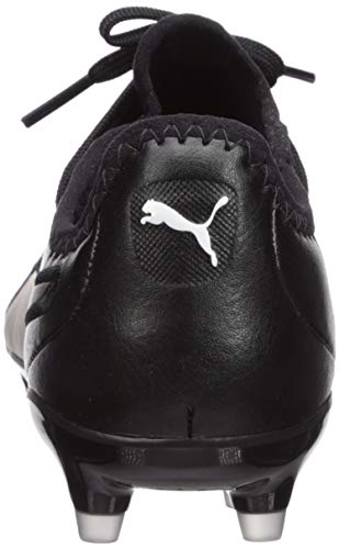 PUMA PUMA Men's KING PRO FIRM GROUND Soccer Cleat, Puma Black-Puma White, 6.5
