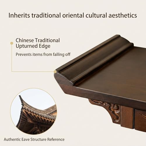 Niches bouddhistes pour usage domestique et table d'encens murale