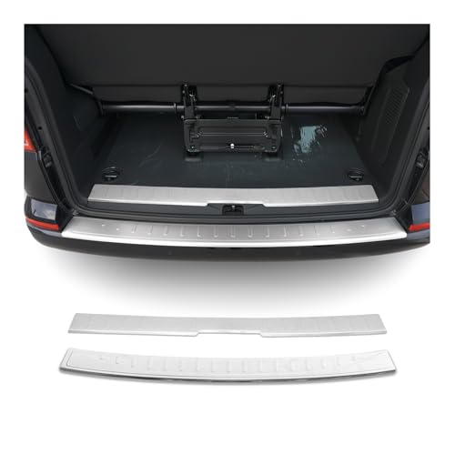 Protection pare-chocs arrière VW T6 anti-rayures kit inox 2 pièces OMAC