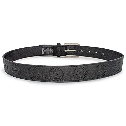 Buckle-Down womens Disney Belt, Vegan Leather Belt, Nightmare Before Christmas Jack Skellington Embossed3