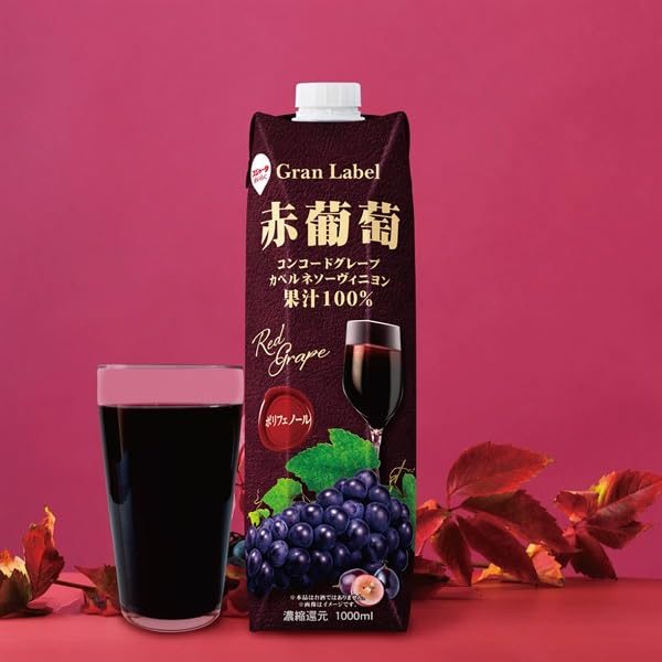パープルローズと黒ブドウの葡萄の飾り入特大豪華リース♪♪☆* Amazon.co.jp: スジャータ めいらく 赤葡萄 1000ml ×6本入 : 食品