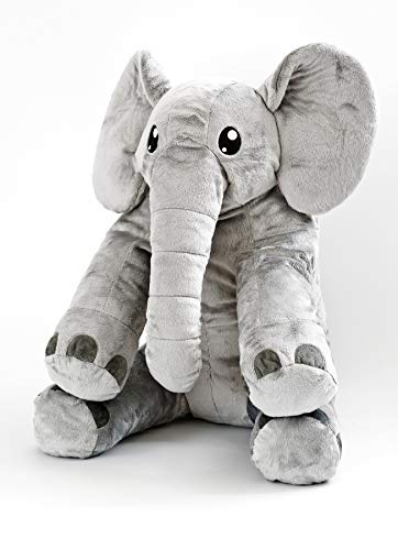 corimori® - Elefant Nuru großes XXL 55cm Kuscheltier für Kleinkinder, bauschig und weich, kuschel-softe Qualität, grau