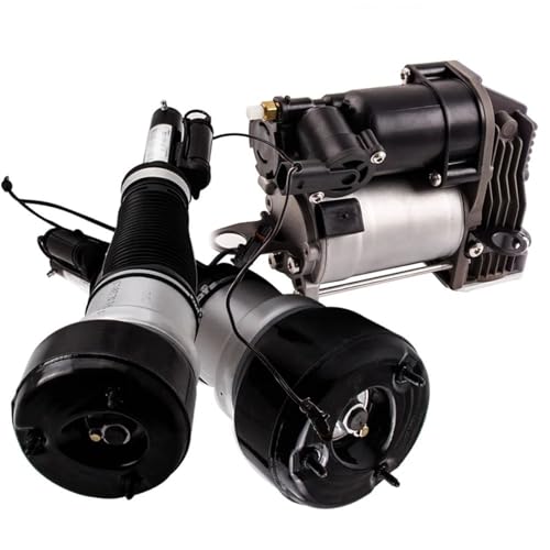GYTTAK Sospensioni pneumatiche Montante Compatibile con Benz per Classe S W221 S320 2005-2013 Kit Pompa Compressore Ammortizzatore per Sospensioni Pneumatiche Anteriori 2213204913 2213201604
