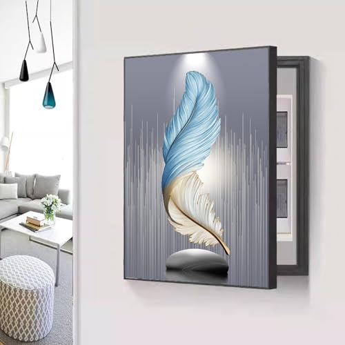 Breaker Box Cover Decorative, Poster Decorative Mural, Living Room Office Electrical Panel Cover Decoration, for Home or Office Decor(Black-6,60 * 70cm/23.6 * 27.6in)