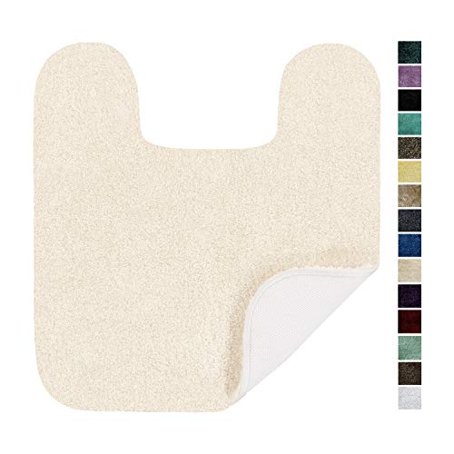 Maples Rugs ColorSoft Non Slip Washable & Quick Dry Contour Toilet Rugs [Made