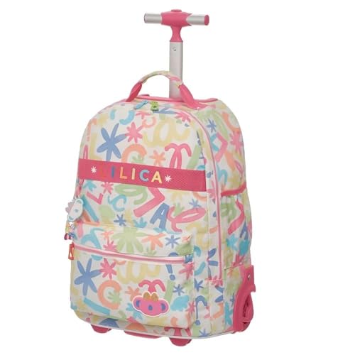 Mochila De Rodinha Tubo Lilica Ripilica Lov It Florecer