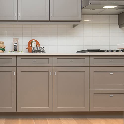 Ravinte 30 Pack Cabinet Knobs Brushed Nickel Cabinet Pulls 2 Inch Silver Cabinet Handles Single Hole Square T Knobs For Kitchen Cabinet Handles Satin Nickel Drawer Knobs Handles With Mounting Template #TOP6