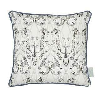 Image of The Chateau By Angel Strawbridge 1 x LE CHATEAU DES ANIMAUX Cushion Cover - 43 x 43cm - CREAM - No Insert