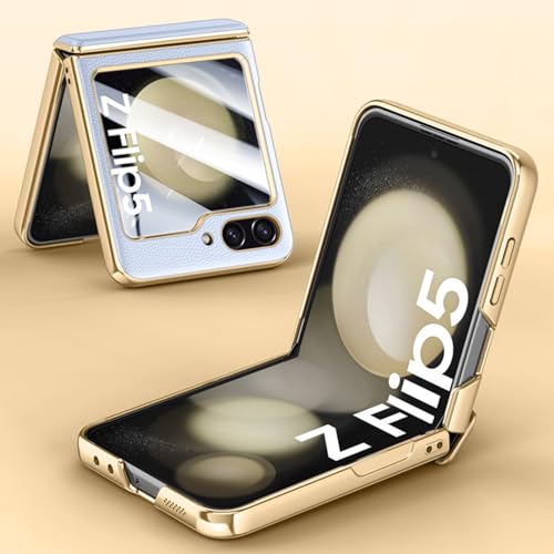 Funda Samsung Z Flip 5 que evita roturas de pantalla y protege la bisagra azul 6