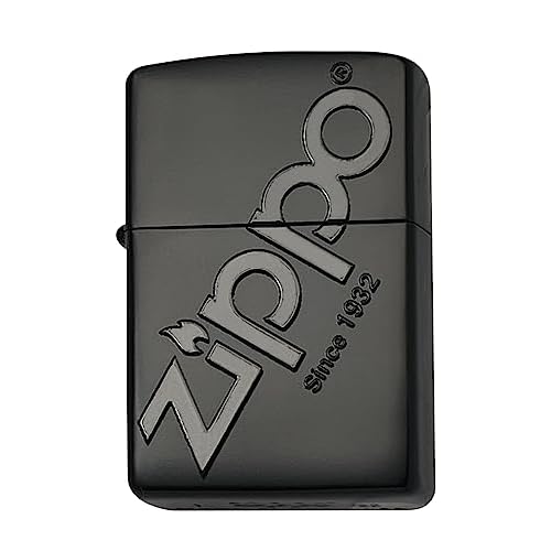 ZIPPO マットブラック ロゴ クラシック シンプル (ROGO)