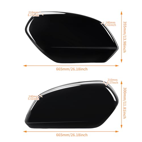 Alforjas rígidas con kit de acoplamiento para Harley Low Rider ST FXLRST 2022-2024, FXLRS 2020-2024 y FXLR 2018-2020 color negro miniatura 5
